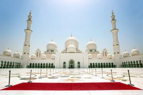 Eric434Keats Abu Dhabi Sheikh Zayed Mosque Art Picture Poster Photo Print Canvas Prints Wall Art Home Decor - 16"x24"