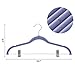 SONGMICS 30-Pack Pants Hangers, 16.7-Inch Long Velvet Hangers with Adjustable Clips, Non-Slip, Space-Saving for Pants, Skirts, Coats, Dresses, Tank Tops, Light Purple UCRF12PL30