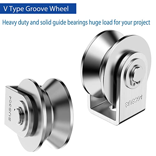 Stainless Steel V Groove Pulley Block For Heavy Load Dominican Republic - View #4