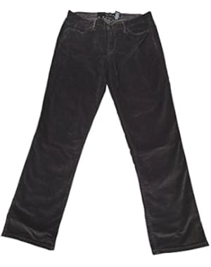 Womens Slim Straight Corduroy Pants Asphalt 14x30