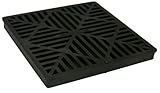 NDS 1211G 12-Inch Square Grate, Black