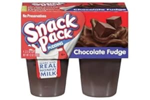 HUNT'S Snack Pack Chocolate Fudge 4-3.25oz Cups (2 Packs)