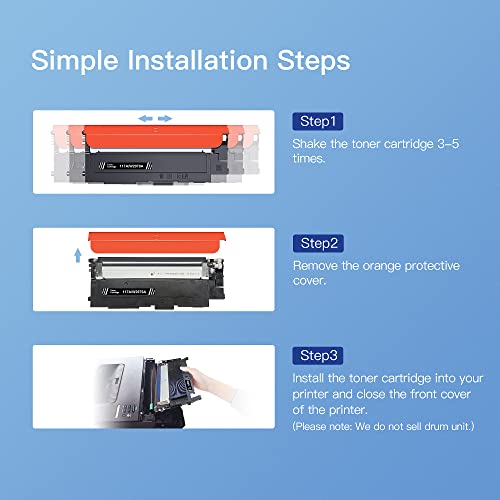 GPC IMAGE 117A Compatible with HP 117A Toner Set for Toner HP Color Laser MFP 178nwg MFP 179fwg 179fnw 178nw 150nw 150w 150a 178 179 W2070A W2071A W2072A W2073A (Pack of 4)