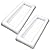 Mantello Portable Inflatable Buffet Serving Bar Tray for Food Drinks w/ Drain Plug (Set of 2)