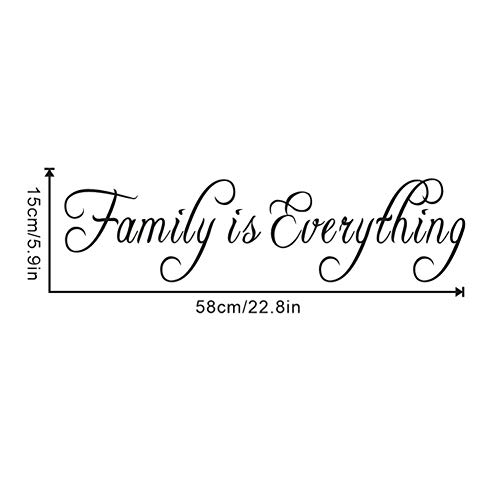 WOVTCP Family is Everything Wall Decal Quotes Family Home Decor Vinyl