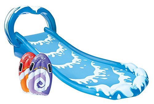 VirtualSurround Surf N Slide Inflatable Kids Water Slide Play Center Splash Pool w Sprayer - Thumbnail 3