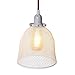 Rustic State Industrial Retro Style Mesh Wire Cage for Pendant Ceiling Lamp (White)