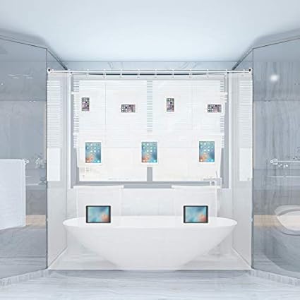 Fornorm Clear Shower Curtain 180 180cm Entertainment Screen