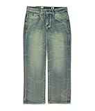 Marc Ecko Mens Straight Relaxed Jeans crystalwsh 30x30