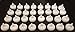 MODGY LED Floating Tealight Candles Flameless Battery Operated Flickering Light Candle, Water-Activated, White, Set of 32