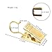 Coideal Small Curtain Clips Gold - 100 Pack Stainless Steel Curtain Hooks for Hanging Party String Lights Indoor, Art Crafts, Christmas Wedding Decoration (Light Gold)