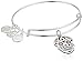 Alex and Ani Color Infusion, Calavera EWB Shiny Silver Bangle Bracelet