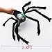 Halloween Large Spider Decoration, Jumbo Horror Skeleton Spider Prank Prop with Vivid Red Eyes and Scarf Foam Props for Indoor Outdoor Yard Scary Realistic Araneid Hallowmas Party Supplies Décor
