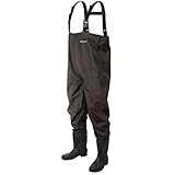 Frogg Toggs Rana II PVC Bootfoot Chest Wader, Cleated Outsole, Brown, Size 11