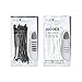HICKIES No Tie Shoelaces Bundle For Adults 2 Pair of Premium Black & White Tieless Shoelaces For Adults 28 Elastic No tie Waterproof Laces - Unisex No Tie Running Shoe Laces One Size fit All