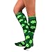 TeeHee St. Patricks Day Cotton Knee High Socks for Women 3-Pair (Stripes)