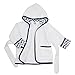 American Baby Company 0-9 Months Baby Bathrobe Made with Organic Cotton, Navy Zigzag