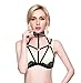 BODY CAGE Women Body Harness Bra Hollow Out Cage Carnival Photography Clubwear Adjustable Punk Goth Black