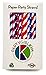 American Flag Paper Straws by Party Girl Kim - 200 Box | Stars and Striped - Red White and Blue Paper Straws | Memorial Day Decorations | Election 2020 Party Supplies | Eco Friendly (Red White Blue)