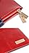 Genuine Leather Wallet for Women Credit Card Holder Wallets Zipper Purse with RFID Blocking Red
