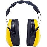 Golden Scute Noise Cancelling Adjustable Safety Ear Muffs Padded Headband Soft Ear Cushions, Noise Protection, Professional Ear Defenders High Noise Reduction Rating