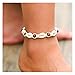 Simsly Boho Anklet Bracelet with Shell Beach Beaded Ankle Chain for Women and Girls JL-0114 1PC