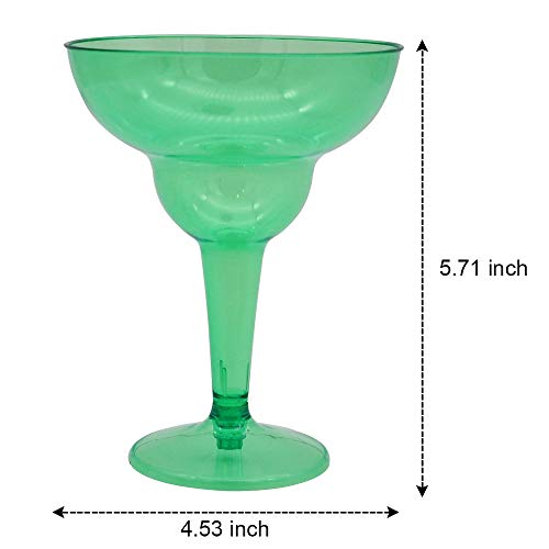 JOYIN 36 Packs Plastic Margarita Glasses Cups 12 oz Disposable Cinco De