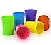 Bekith 18 Pack Plastic Tumblers, 13-ounce Reusable Break-resistant BPA-Free Plastic Cups in 6 Assorted Colors