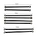 RC car Axial Scx10 Aluminum Alloy Upgrade Link Rod for 313MM Wheelbase (Black 8Pcs)