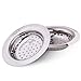 2PCS Stainless Steel Sink Strainer for Garbage Disposal By Hoxha, Easy Handle Portable Kitchen Drain Strainer Basket - Large Wide Rim 4.5