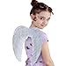 Sunboom White Angel Wings for Kids Girls - Small White Feather Wings - Halloween Angel Costume for Adult Women
