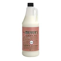 Mrs. Meyer's Clean Day Fabric Softener, Geranium, 32 Ounce Bottle (Pack of 3)
