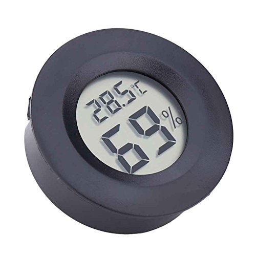 MuLuo Mini LCD Display Round Digital Thermometer Hygrometer Fridge Freezer Outdoor Indoor Temperature Meter Tester