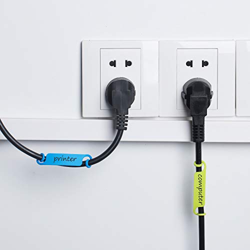 100 Pieces Cable Tags Cable Management Tags Multicolor Cable Labels