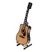 MonkeyJack 1/6 Action Figures 12inch Dolls Musical Accessory Wood Guitar Model with Stand & PU Box Home Office Decor