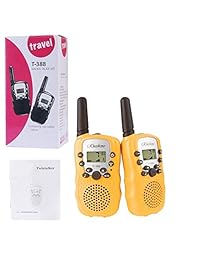 rheshine niños Walkie Talkies, Talkie para niños 2 miles (9.8 foot) de largo gama 22 canales 0.5 W FRS/GMRS radios de 2 Vías (1 par)