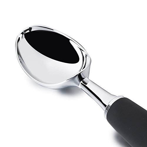Premium Ice Cream Scoop, Heavy Duty Professional Stainless Steel Ice Cream Dipper for Fruits, Cookie Dough and Water Melon Scoop, Solid and Durable, FDA Approved - Thumbnail 3