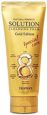 solution cleansing foam gold edition