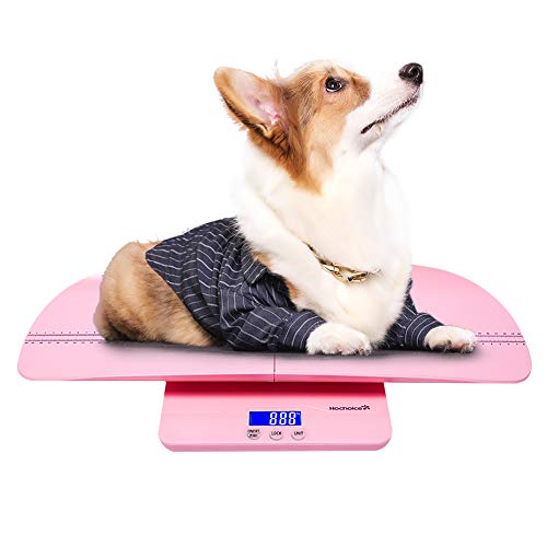 Hochoice Baby Scale Digital Pet Scale Multi-Function High Precision Electronic Scale, Infant Scale with Hold Function, 220 Pounds (lbs) Capacity, Accurate to 10g,Height Measurement Range 46-60cm-Pink - Thumbnail 5