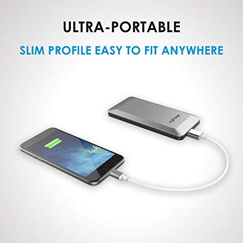 myCharge Portable Charger with Wall Plug Home & Go Power Bank 4000mAh