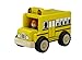 Wonderworld Unique Design Mini Toy Yellow - Imaginative Play Toy School Bus, Real Rubber Tires + Bonus Driver Included