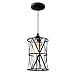 HMVPL Pendant Lights Kitchen Island, Farmhouse Pendant Light Fixture for Kitchen Island Dining Room Over Sink Hallway, Black Swag Light Chandelier, Glass Hanging Lamp