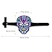 YUNLIGHTS Halloween Mask Light Up Costume Mask Sound Reactive Flashing Mask LED Scary Skull Halloween Mask for Adults and Kids