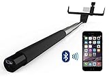 SayCheeze Selfie Stick Bluetooth Wireless All-in-One Adjustable Smart Shooting Monopod with Mirror for All Smart Phones, IPhone6, Galaxy S5 S6