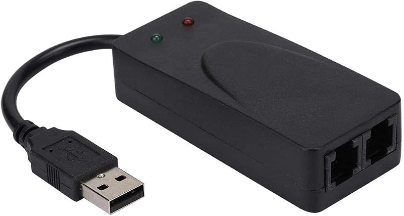 VBESTLIFE USB 2.0 56K Voice Fax Data External V.90 V.92 Modem for Win XP 7 8 10