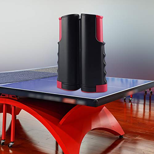NKTM Retractable Table Tennis Nets Post Set Replacement, Adjustable Any Table Anywhere - Thumbnail 6