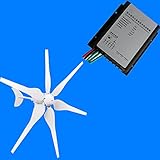 SUNGOLDPOWER 400W Wind Turbine Generator With Wind Charge Controller AC 12V 6 Blades Generator ,New