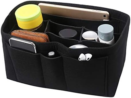 Biupfa Felt Insert bag, Multi Pocket Bag in Bag for Felt Purse Handbag Organizer,3 sizes,4 colors