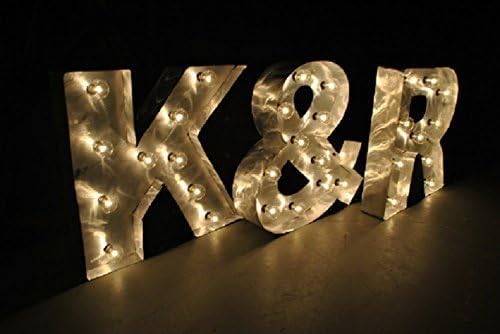 Aluminum Marquee Channel Lighted Letters Custom Handmade - A-Z and 0-9 and all charcters