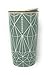 Starbucks Holiday Traveler 12oz Double Wall Ceramic 2017 Green Diamond